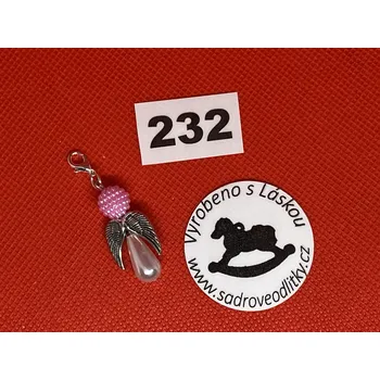 HandMade by VeJa Přívěšek - andílek pro štěstí/ radost č.232