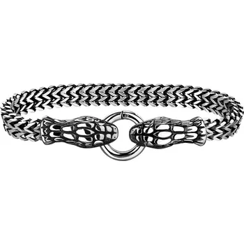 Náramek Pánský ocelový náramek s hady