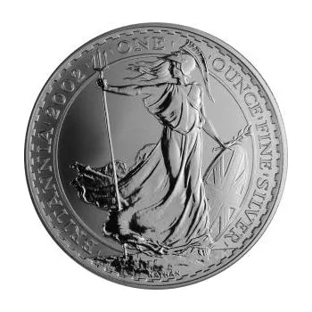 1 unce stříbrná mince Britannia 2002