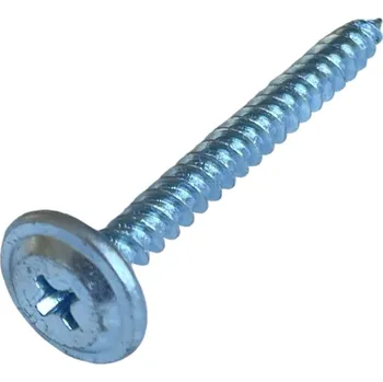 Vrut Vrut s rámovou hlavou a křížovou drážkou do plechu bílý pozink 4,2x40 - 250ks