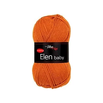 Vlna-hep Příze Elen baby 41175 oranžovorezavá