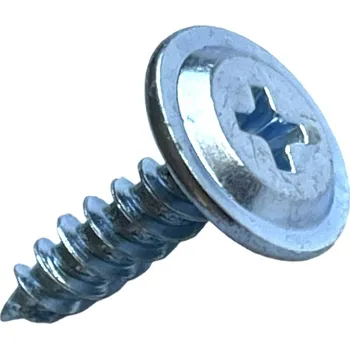 Vrut Vrut s rámovou hlavou a křížovou drážkou do plechu bílý pozink 4,2x13 - 1000ks