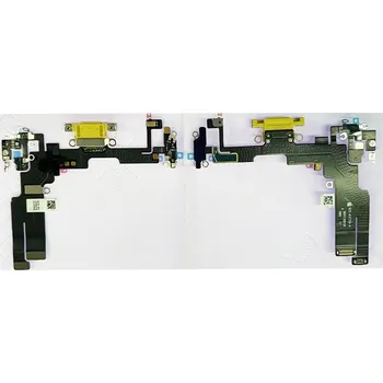 Nabíjecí port a flex kabel pro iPhone 14 ORI - Žlutý