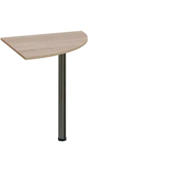 Stolová podnož ES 17 - 7 deska spojovací, kovová podnož chrom, síla desky 18 mm, široká 700 mm, dub bardolino