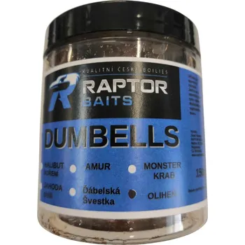 Boilies RAPTOR BAITS Dumbells 150g Oliheň