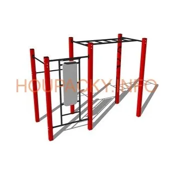 Dětský domeček Street workoutová sestava WS010RD - červená