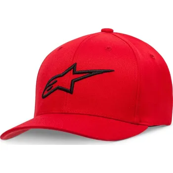 Kšiltovka Alpinestars Pánská červeno-černá kšiltovka AGELESS CURVE HAT Alpinestars 1017-81010 3010 - 2X/3X