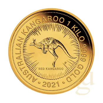 1 kilogram zlatá mince Austrálie klokan 2021