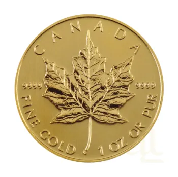 1/2 unce zlatá mince Javorový list