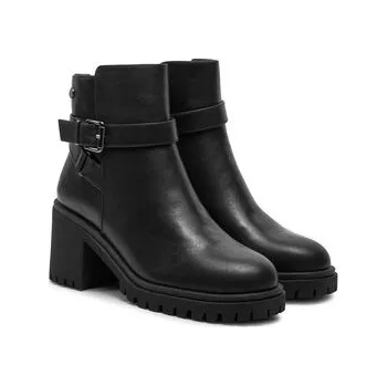 Dámské kozačky Polokozačky Refresh 172051 Černá 37