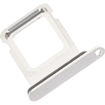 Šuplík na SIM kartu pro iPhone 15 Pro / 15 Pro Max ORI - Bílá Titanová