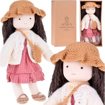 Panenka JOKOMISIADA Béžová měkká textilní panenka ve stylu Waldorf pro učení emocí