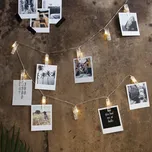 STAR TRADING LED foto světelný řetěz Clippy na baterie, časovač - celková délka 165 cm; délka vedení 30 cm; rozestup mezi žárovkami 15 cm čirá 10 x 0,26 W LED