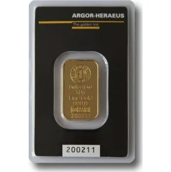 Sběratelství 10 gramový zlatý slitek Argor Heraues 844893