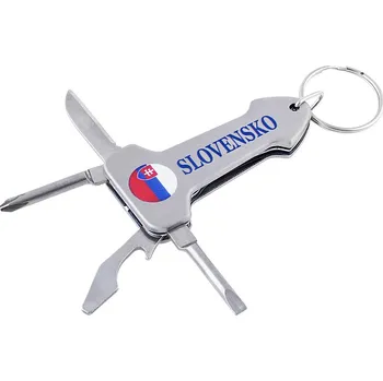 Přívěsek na klíče Slovensko Multi 6cm (Multifunkční klíčenka)