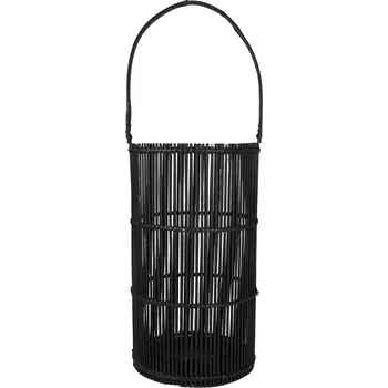 Lucerna Proutěná lucerna černá velká