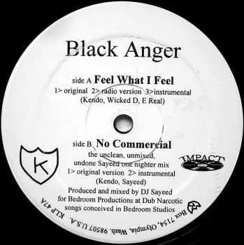 Zahraniční hudba LP Black Anger: Feel What I Feel / No Commercial 1996