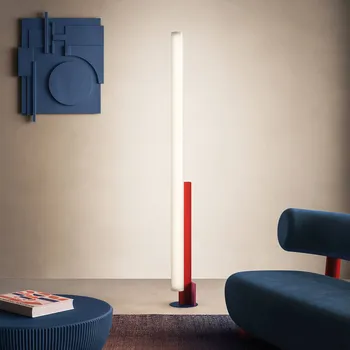 Lampička kdln LED stojací lampa Model T, barevná, výška 185 cm, stmívač - Ø základna 23 cm barevný LED 60 W celkem - Doprava zdarma