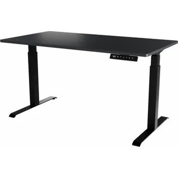 Psací stůl Stůl s elektrickým nastavením výšky MOON LONG 150x80x72-120 černý/antracitový