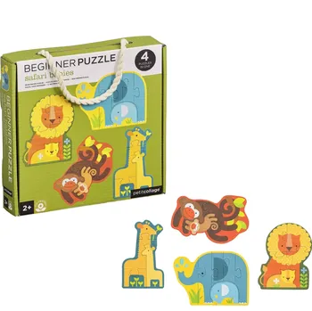 Puzzle Petit Collage První Puzzle Mláďata Safari