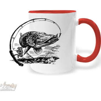 Hrnek - Štika Barva: Červená