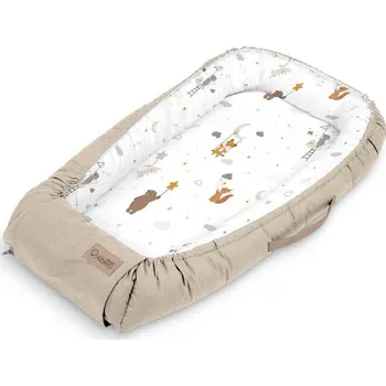 Hnízdečko pro miminko KLUPS Hnízdo pro miminka Velvet Mouse 80x45cm 82x44x16 bílá