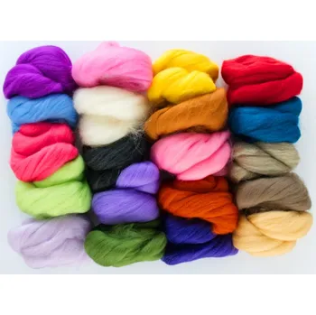 Vlna k plstění - sada 20ti barev