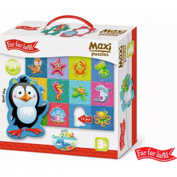 Far Far Land maxi puzzle Mořská zvířátka 24 dílků