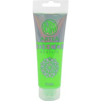 Vodová barva Art&Hobby ARTEA Deco, Akrylová barva 75ml, Neon Green / Zelená Neonová, 309123019