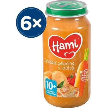 Příkrm Hami od 10. měsíce 1500 g krůta, zelenina