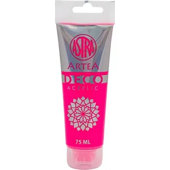 Vodová barva Art&Hobby ARTEA Deco, Akrylová barva 75ml, Neon Pink / Růžová Neonová, 309123021