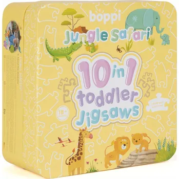 Puzzle BOPPI 10 v 1 Progresivní První Puzzle Safari 30 Dílků