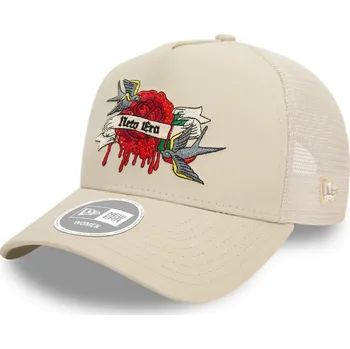 Kšiltovka Dámská kšiltovka New Era 9FORTY AFRAME TRUCKER W béžová 60565268