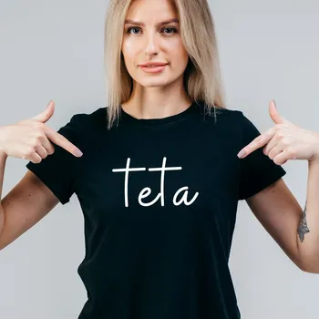 Dámské tričko Dámské tričko - Teta Barva: Černá, Velikost: 158 cm/12 let