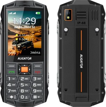 Mobilní telefon ALIGATOR R45 eXtremo černý/oranžový