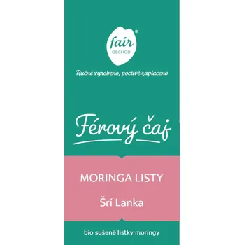 Čaj Fairobchod Bio sušené listy moringy ze Šrí Lanky, 30 g