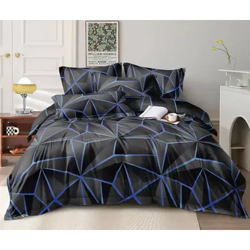 Povlečení NOVINKA 2025 ! BAVLNĚNÉ POVLEČENÍ s 3D efektem na 2 postele PENELOPÉ - BLUE + PROSTĚRADLO ZDARMA !