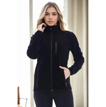 Dámská mikina 80514 Dewberry Full Zipper Fleece Jacket-BLACK dewberry černá 2867690