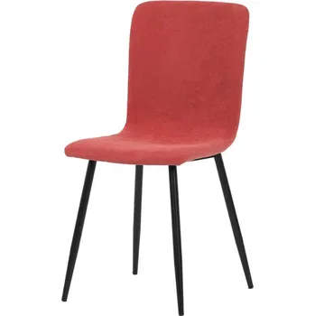 Jídelní židle Jídelní židle ALEDA — kov, manšestr, více barev Červená