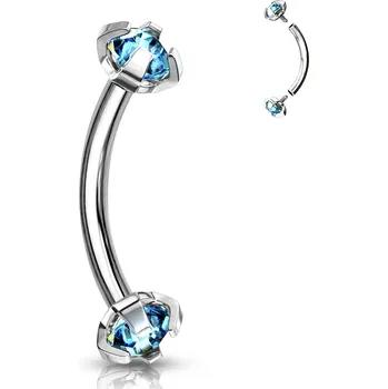 Piercing Šperky4U Piercing do obočí s vnitřním závitem - OB01005-Q