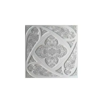 Obklad NMC CZECH Stropní kazety moderní design - DAISY ŠEDÁ , 495 x 495 x 3 mm