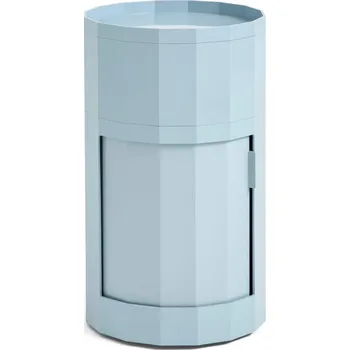Noční stolek HAY Úložný stolek Facet Cabinet High, misty blue