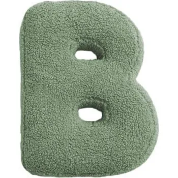 Dekorace do dětského pokoje MEALINI Plyšové písmeno Zelené B