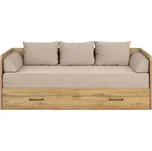 BRW TETRIX postel LOZ/80/160, dub wotan/Modone 9702