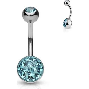 Piercing Šperky4U Piercing do pupíku zdobený Crystals from Swarovski® - BS01050-Q