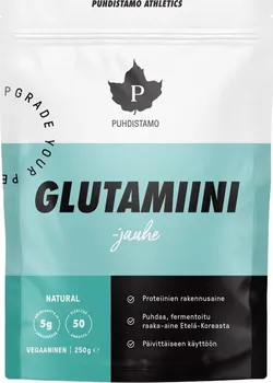 Aminokyselina Puhdistamo Glutamiini 250 g natural