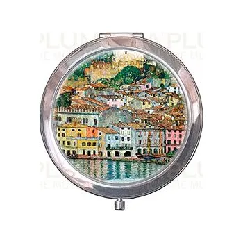 Zrcadlo Plumeria Klimt Kapesní zrcátko Malcesine