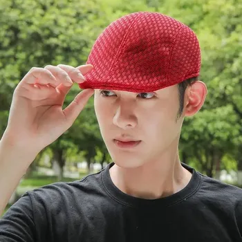 Čepice Letní prodyšná čepice | baret na léto - Červené