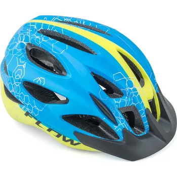 Cyklistická přilba Přilba Author Flow Inmold X9 54-58cm - 204 modrá/žlutá-neonová-matná