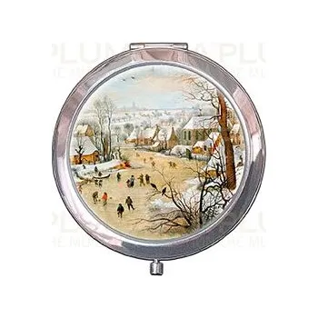 Zrcadlo Plumeria Bruegel Kapesní zrcátko Zimní krajina